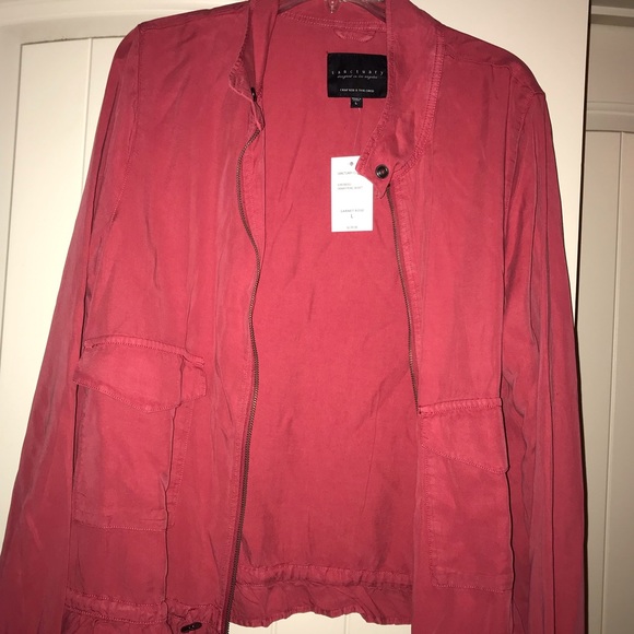 Sanctuary Lightweight Ruffled Drawstring Jacket - Picture 2 of 4